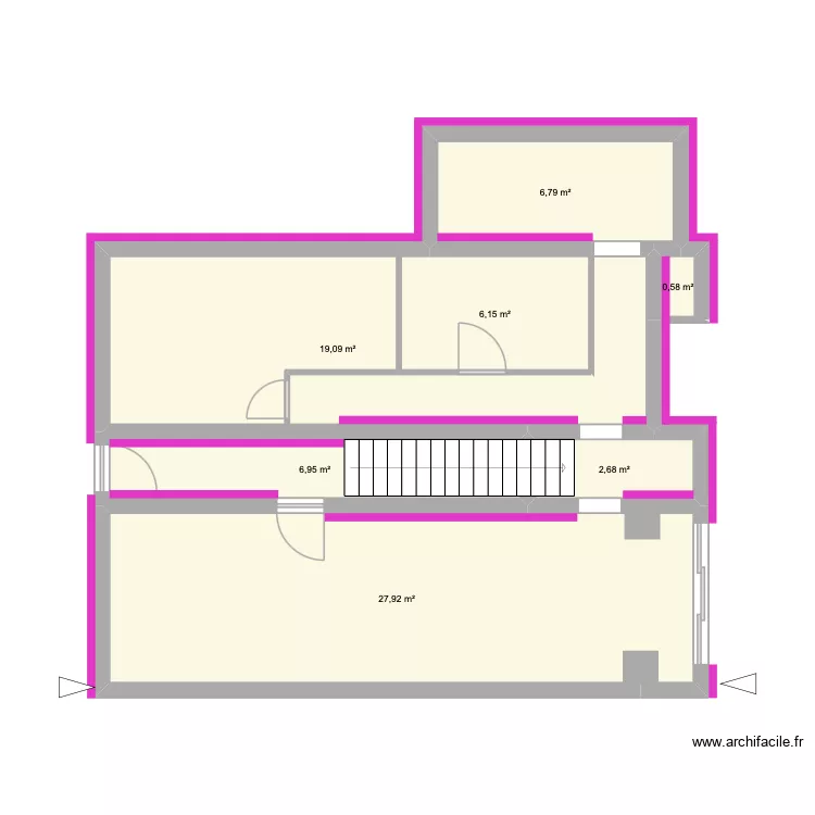 TETELIN. Plan de 7  et 70 m²