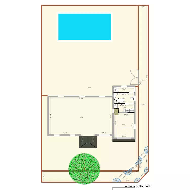 Maison 2. Plan de 