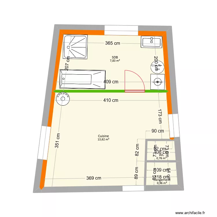Deharo - Projet SDB. Plan de 