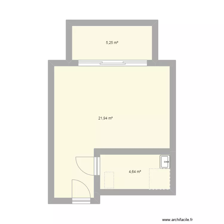 Marechal Juin Cannes. Plan de 3 et 33 m² Marechal Juin Cannes. Plan de 3 et 33 m²