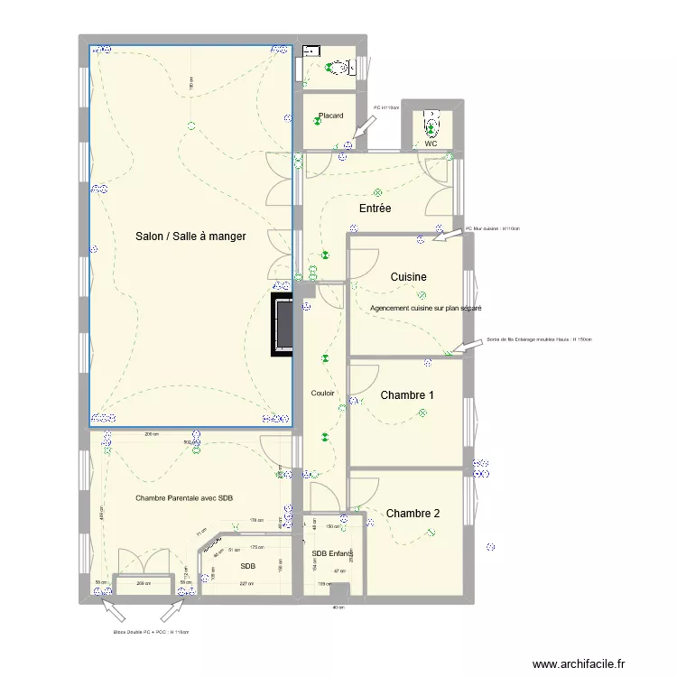 16 Ecoles Electricit&eacute;. Plan de 