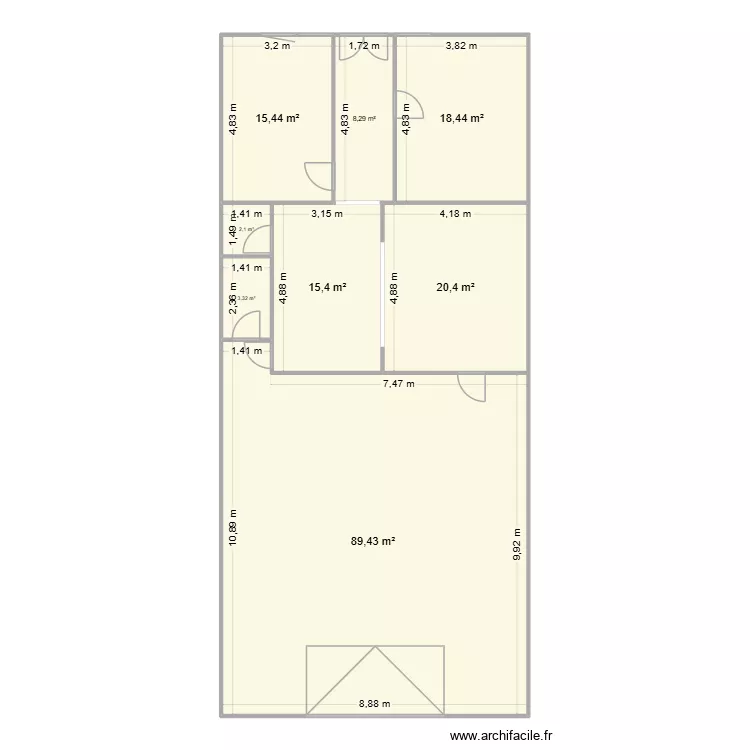 Espace Action 39. Plan de 8  et 173 m²