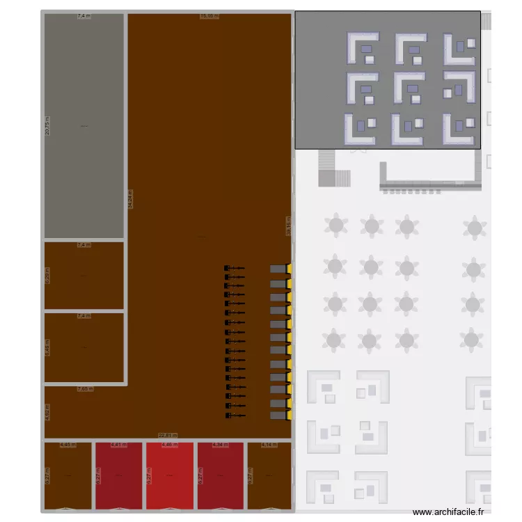 paddddd. Plan de 40 pièces et 6002 m²