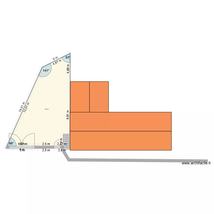 CLOTURE. Plan de 1 et 92 m² CLOTURE. Plan de 1 et 92 m²
