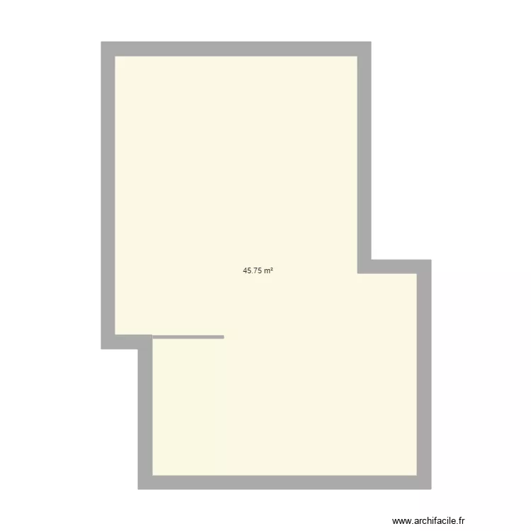 mazet Gaujac. Plan de 1  et 46 m²