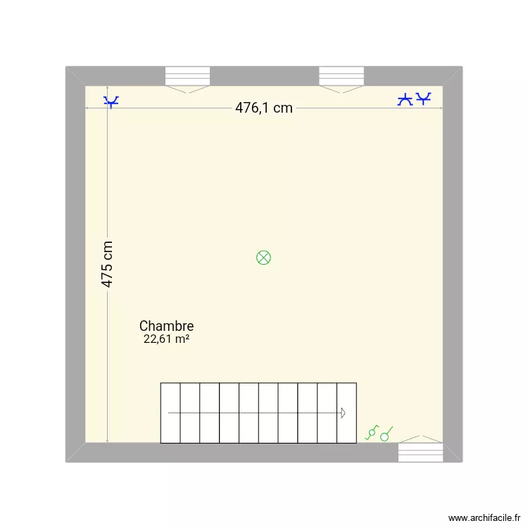 Chambre 2ème étage. Plan de Chambre 2ème étage. Plan de