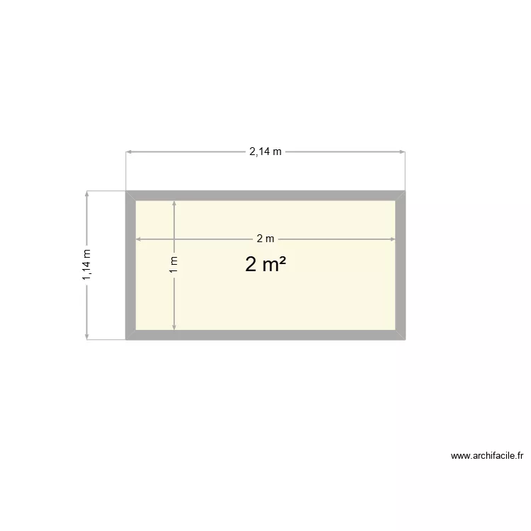 FRESQUE. Plan de 1  et 2 m²