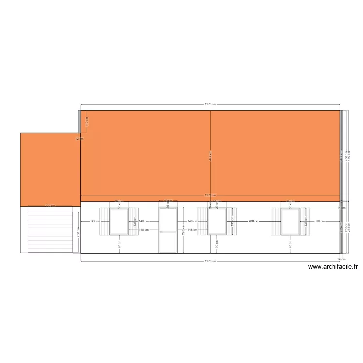 façade enytrée aprés rénov. Plan de façade enytrée aprés rénov. Plan de