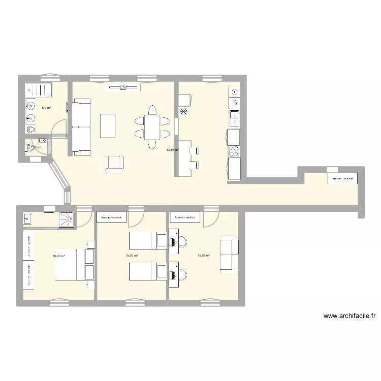 amsterdam1. Plan de 6  et 118 m²