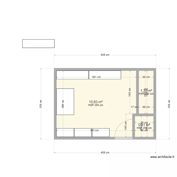 Maison B&eacute;ziers. Plan de 3 Pièces et 13 m²