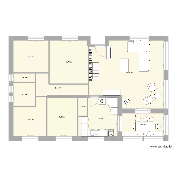Essai Fran&ccedil;ois. Plan de 