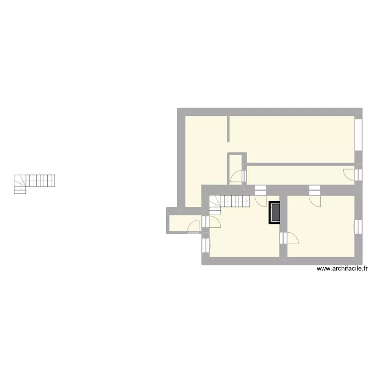 maison rdc. Plan de 