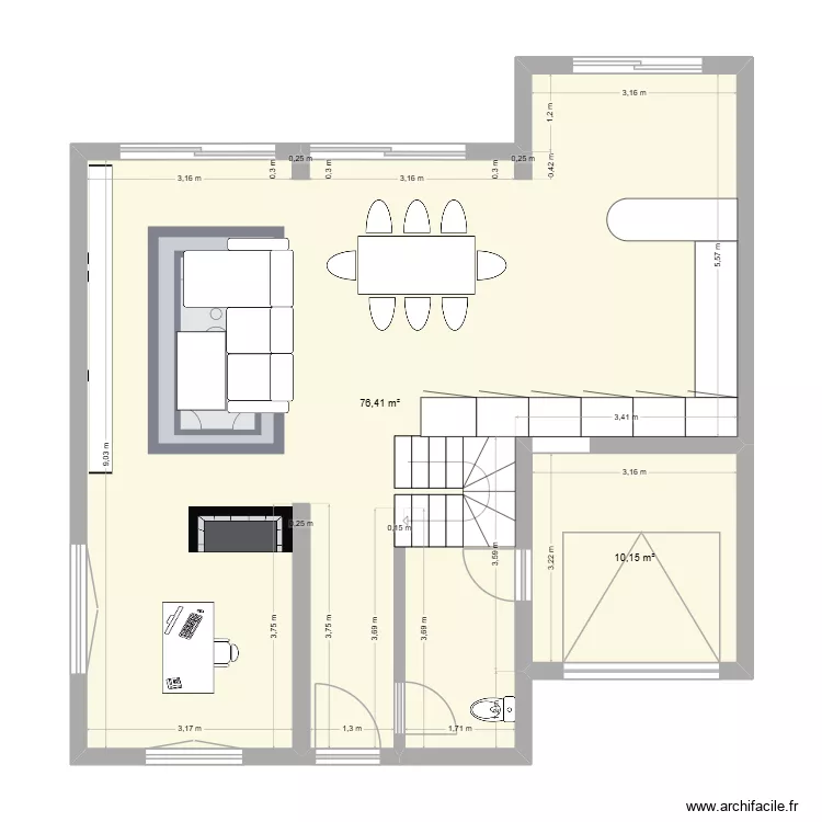 Maison la Hulpe Manon etage. Plan de 