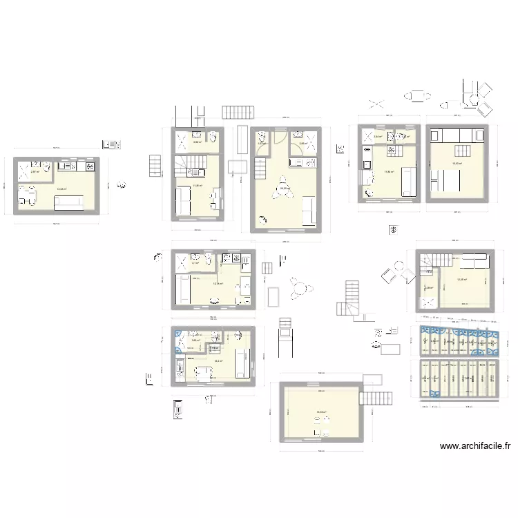 Moins de 20 m2. Plan de Moins de 20 m2. Plan de