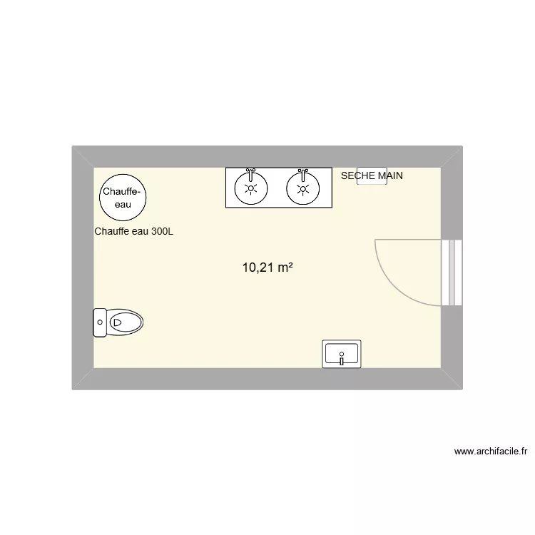 SANITAIRE RDC HOMME. Plan de 3 et 10 m² SANITAIRE RDC HOMME. Plan de 3 et 10 m²