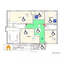 CABINET DR THOMAS   implantation cloison et porte