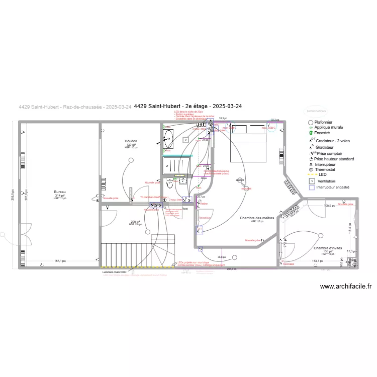 4429 Saint-Hubert - Plan &eacute;lectrique. Plan de 