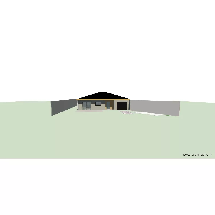 Chateauneuf toiture 2. Plan de 4 Pièces et 114 m²
