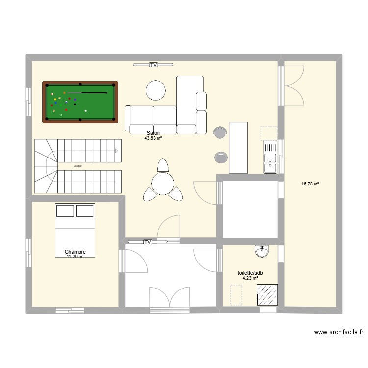 mboro1. Plan de 15 pièces et 167 m2