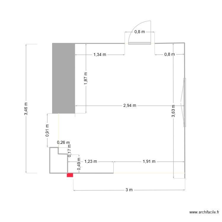 cuisine. Plan de 0 pièce et 0 m2