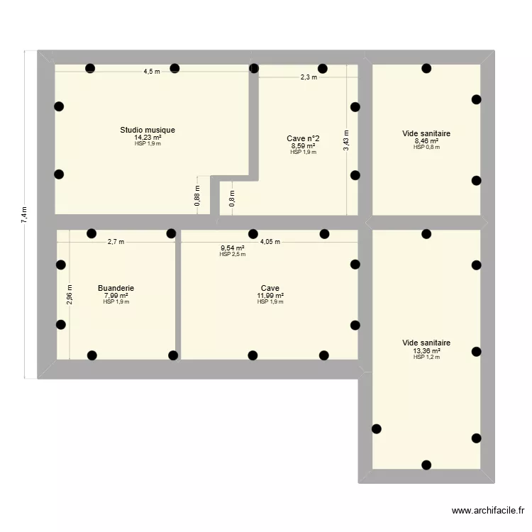 DUVIVIER BRUNOY. Plan de 
