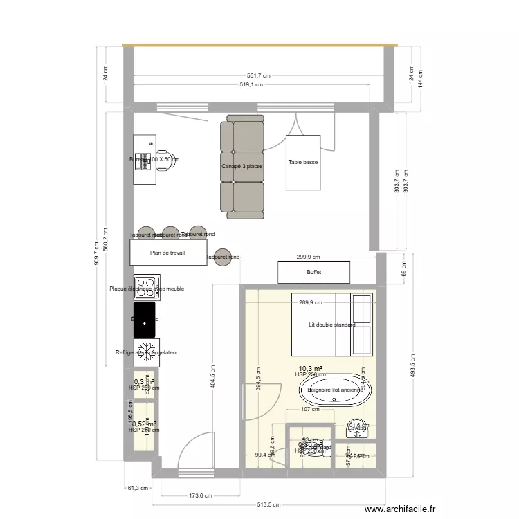 Kiroloulou2. Plan de 4 et 12 m² Kiroloulou2. Plan de 4 et 12 m²