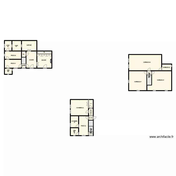 PLAN LAUDUN MAISON GAUCHE PLB. Plan de 29 et 170 m² PLAN LAUDUN MAISON GAUCHE PLB. Plan de 29 et 170 m²