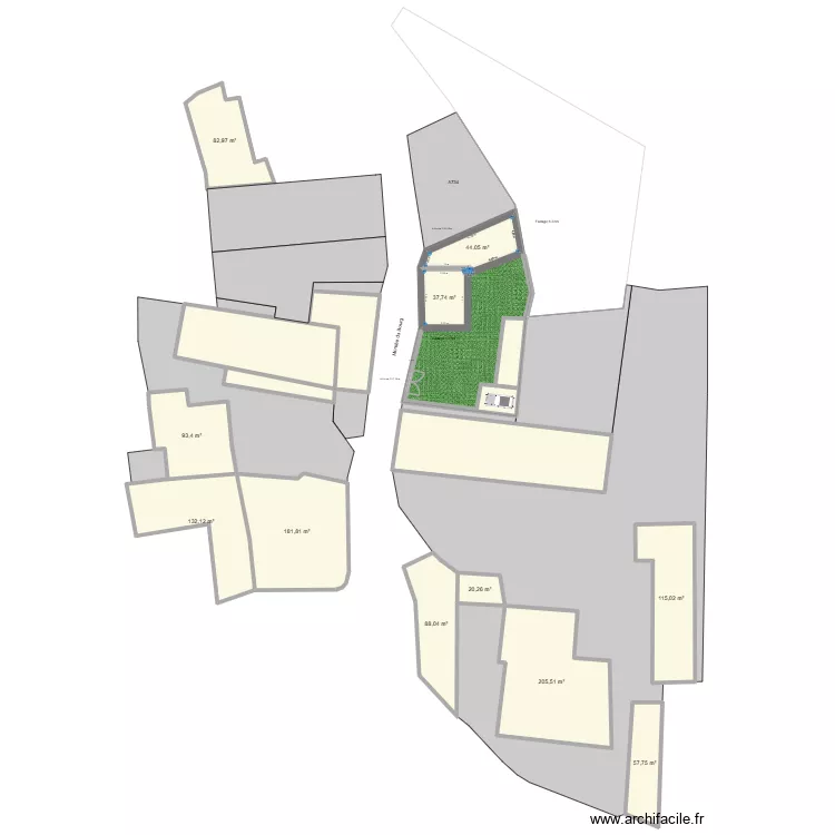 Plans fa&ccedil;ades. Plan de 