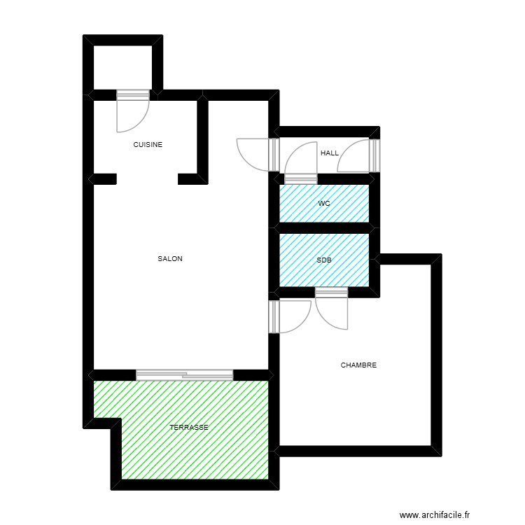 LUCIEN OUTERS 8. Plan de 7 pièces et 63 m2