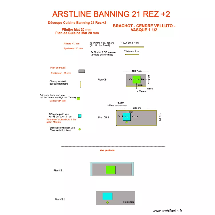 Découpe Cuisine Banning 21 Rez+2. Plan de 0 pièce et 0 m2 Découpe Cuisine Banning 21 Rez+2. Plan de 0 pièce et 0 m2