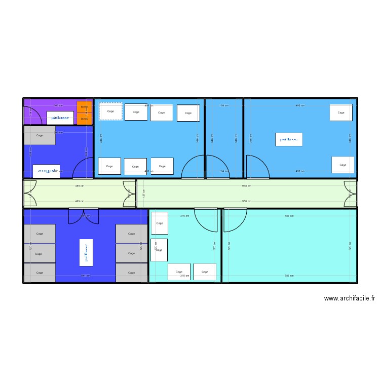primates. Plan de 0 pièce et 0 m2