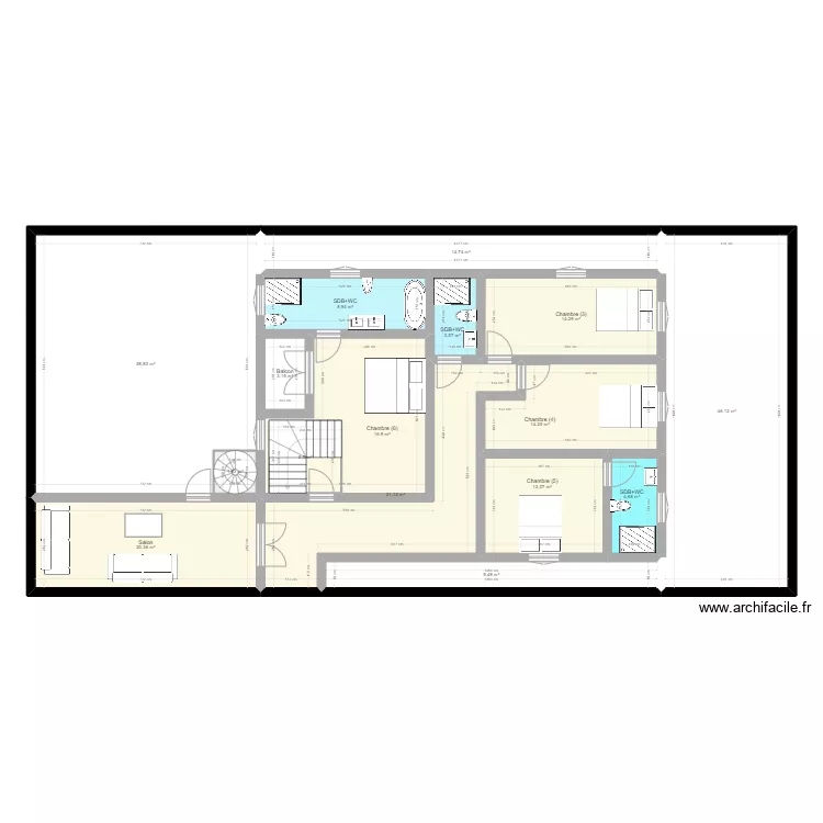 Parcelle Koubia 2024. Plan de 
