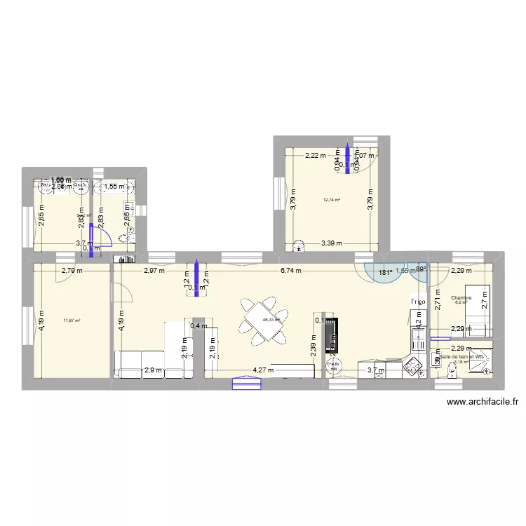 maison Lucia verrière + cuisine sans démolition 2eme. Plan de maison Lucia verrière + cuisine sans démolition 2eme. Plan de