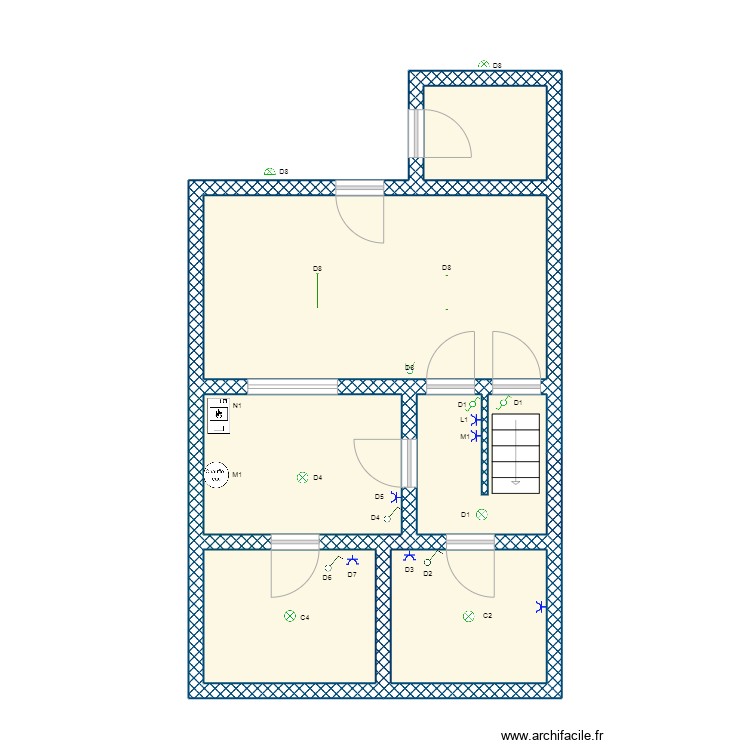  silas li&egrave;ge. Plan de 0 pièce et 0 m2