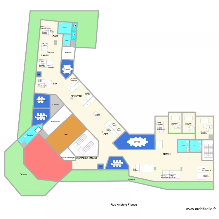 Plan Deskare implantation. Plan de 27 Pièces et 836 m² Plan Deskare implantation. Plan de 27 Pièces et 836 m²