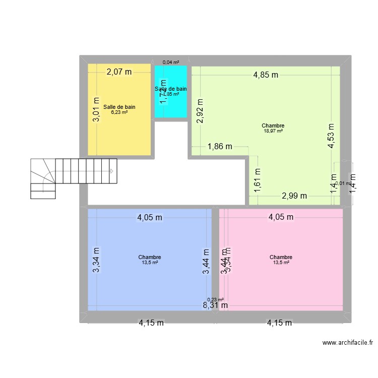 MA MAISON2. Plan de 8 pièces et 54 m2