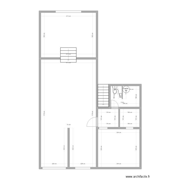 PLAN LIBRE SERVICE TROIS ILETS. Plan de 6 pièces et 82 m2