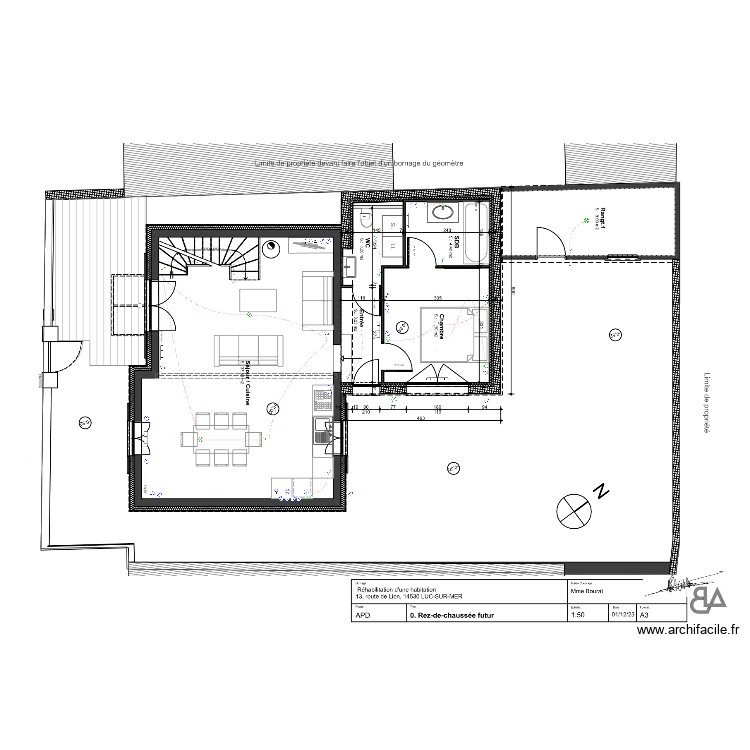 elec rdc bourai. Plan de 0 pièce et 0 m2