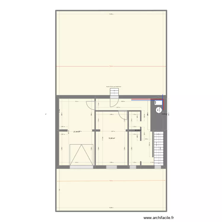 plan projet SS v2. Plan de 5  et 254 m²