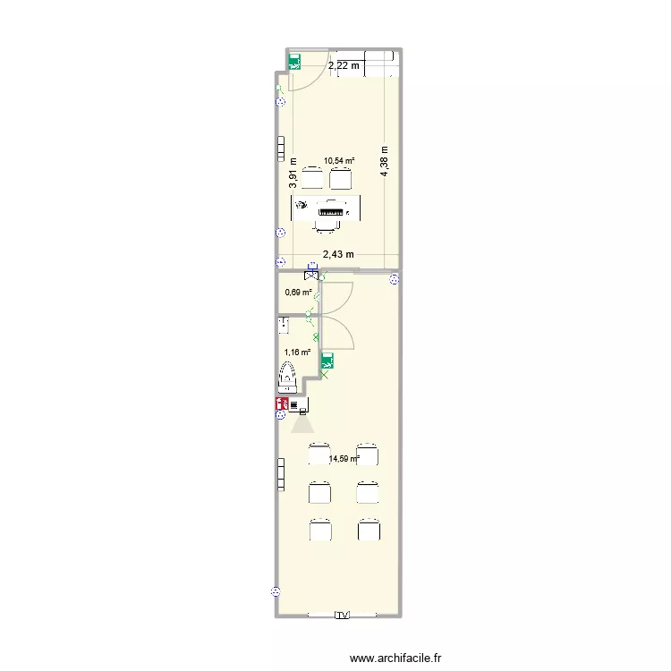 plan am&eacute;nagement auto-ecole v5. Plan de 