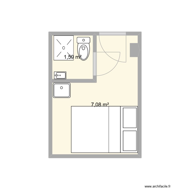 paris. Plan de 0 pièce et 0 m2