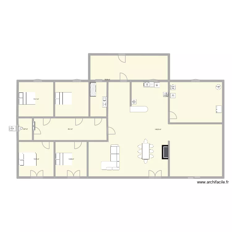 Plan maison. Plan de 7 et 258 m² Plan maison. Plan de 7 et 258 m²