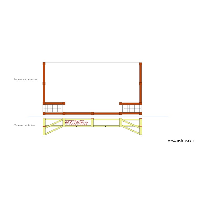 Terrasse V1. Plan de 0 pièce et 0 m2