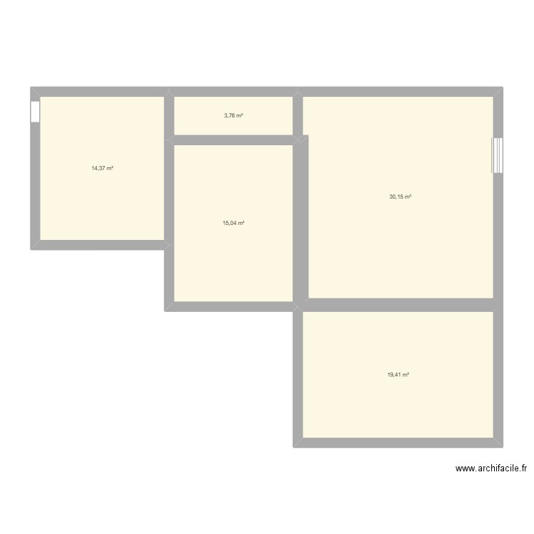 la caza. Plan de 0 pièce et 0 m2