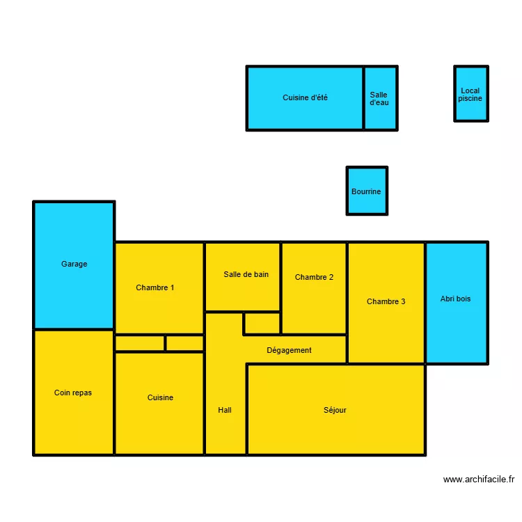 Baudry le perrier. Plan de 17  et 89 m²
