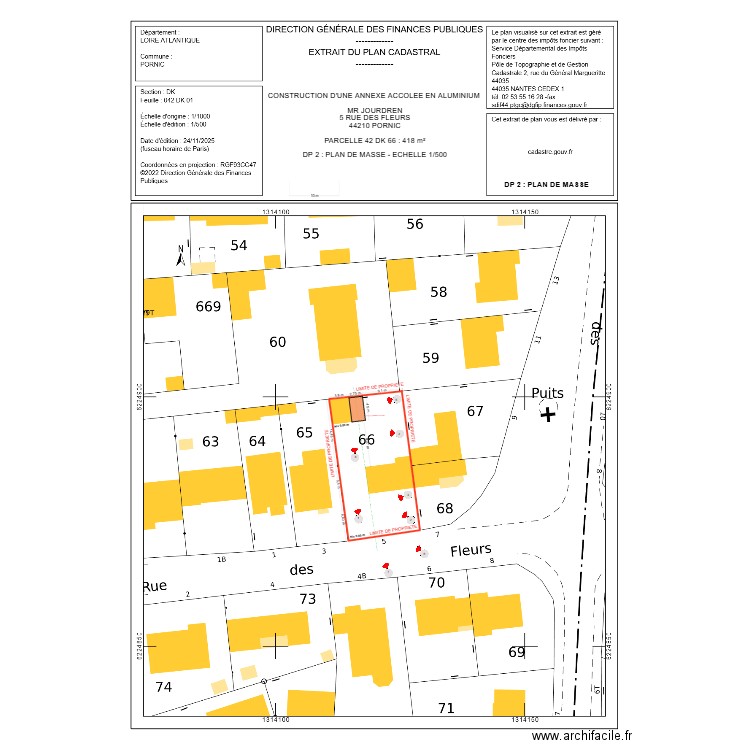 DP 2 JOURDREN CARPORT ALU. Plan de 0 pièce et 0 m2