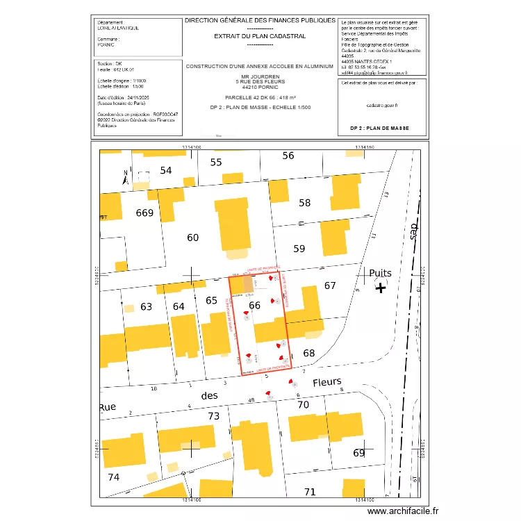 DP 2 JOURDREN CARPORT ALU. Plan de 