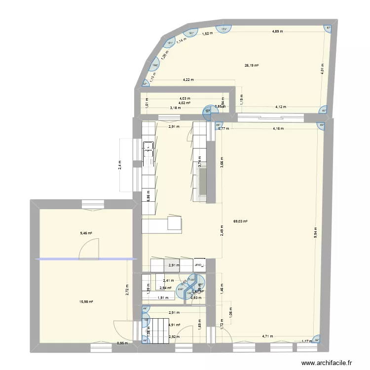 Maison reuillon mesures OK 2024 TERRASSE. Plan de 