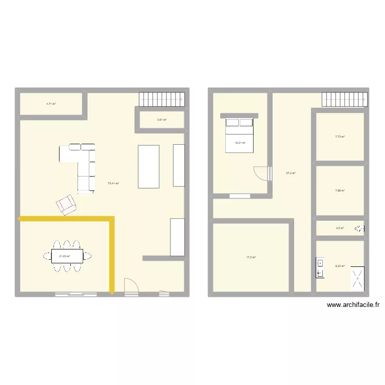 Test maison. Plan de 