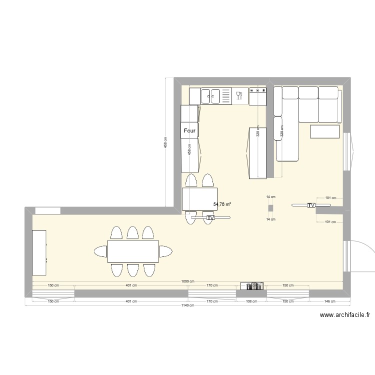 appartement. Plan de 0 pièce et 0 m2